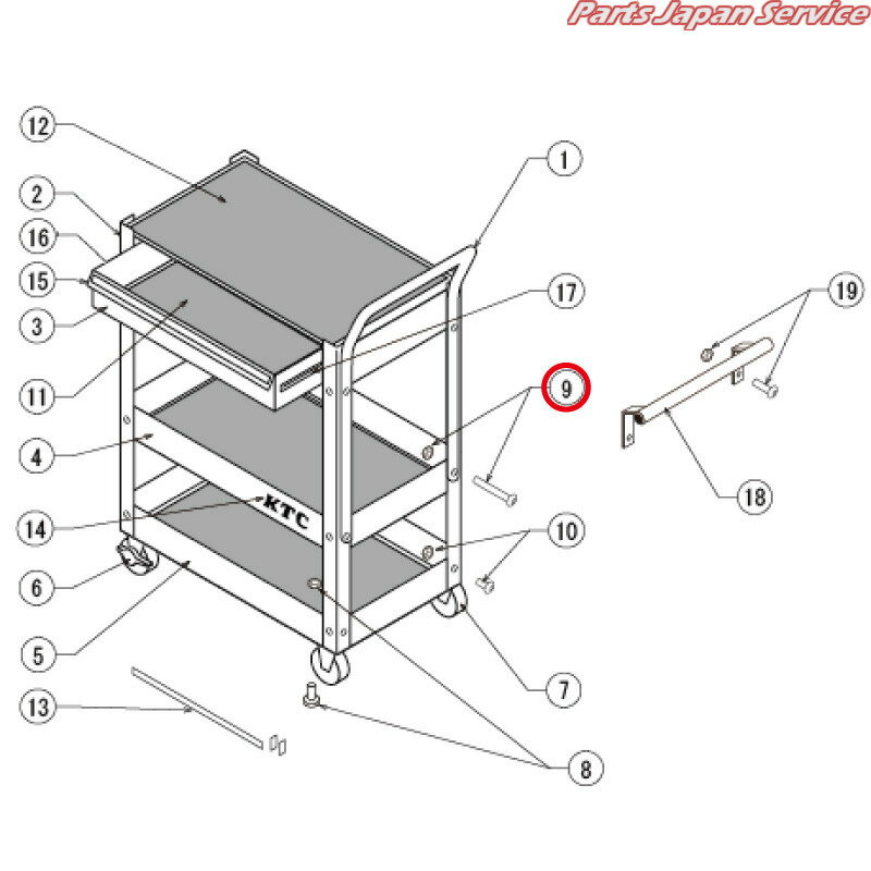 ※ボルト・ナット(ハンドルヨウ)4ケ SKX2613-08-2