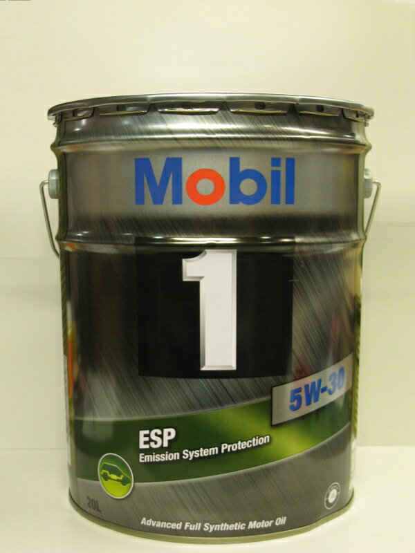 モービル1 ESP 5W-30 20L エンジンオイルMobil 5W30 20L缶 ペール缶