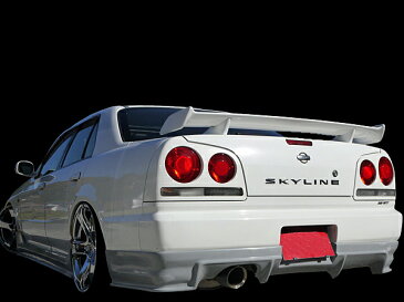 スカイライン R34 ER34 エアロセット ハーフ スポイラー 全年式 H10/5〜H14/8 FRP 未塗装 社外品 SKYLINE 日産 ニッサン NISSAN