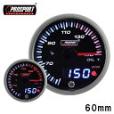 車 油温計 メーター 60パイ PROSPORT プロスポーツ デジタル アナログ同時表示 ワーニング機能付 カスタム パーツ