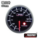 車 電圧計 メーター 60パイ PROSPORT プロスポーツ ワーニング機能付 カスタム パーツ