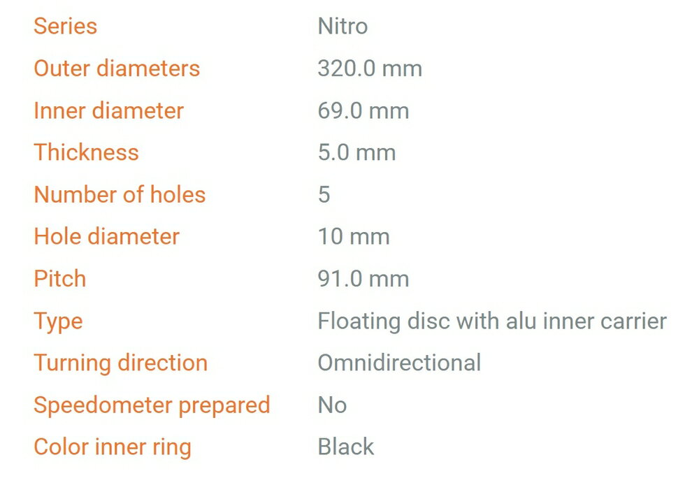 MOTO MASTER GSX1400/1300R/R1000/R750/R600 TL1000R ����������� NITRO �����ɥǥ����� �֥졼���ǥ������������� 112363