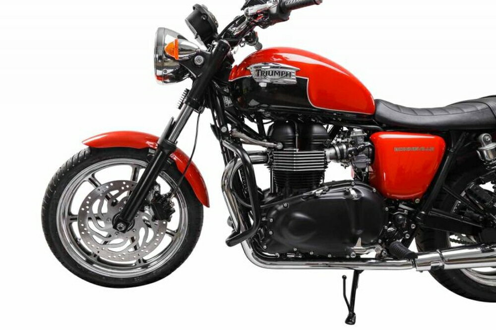 ◆適合車種 TRIUMPH BONNEVILLE '2004 〜 '2016 TRIUMPH THRUXTON '2004 〜 '2016転倒時に最大限の安全を。 頑丈なパイプが燃料タンクやフェアリング、エンジン等を保護します。各車種に合わせて設計され、オートバイフレームの既存のアンカーポイントにボルトオンで取り付けることができます。 ■車両既存のアンカーポイントを利用した頑丈なフレームマウント ■加工や溶接なしの簡単な取り付け ■ステンレスやスチール(パウダーコート)など車両特性に合わせたチューブを採用。 品番：SBL1124910000/B JANコード：4538792153940 総重量(約) 備考