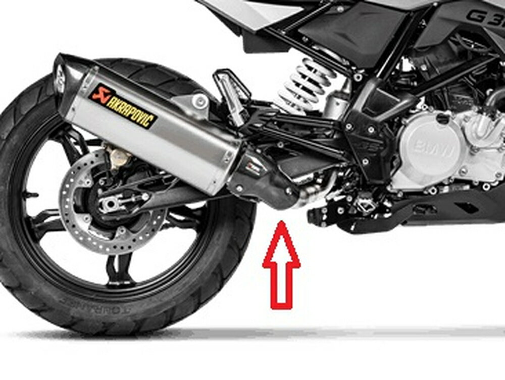 AKRAPOVIC BMW G310R BMW G310GS カーボンヒートシールド P-HSB3R2