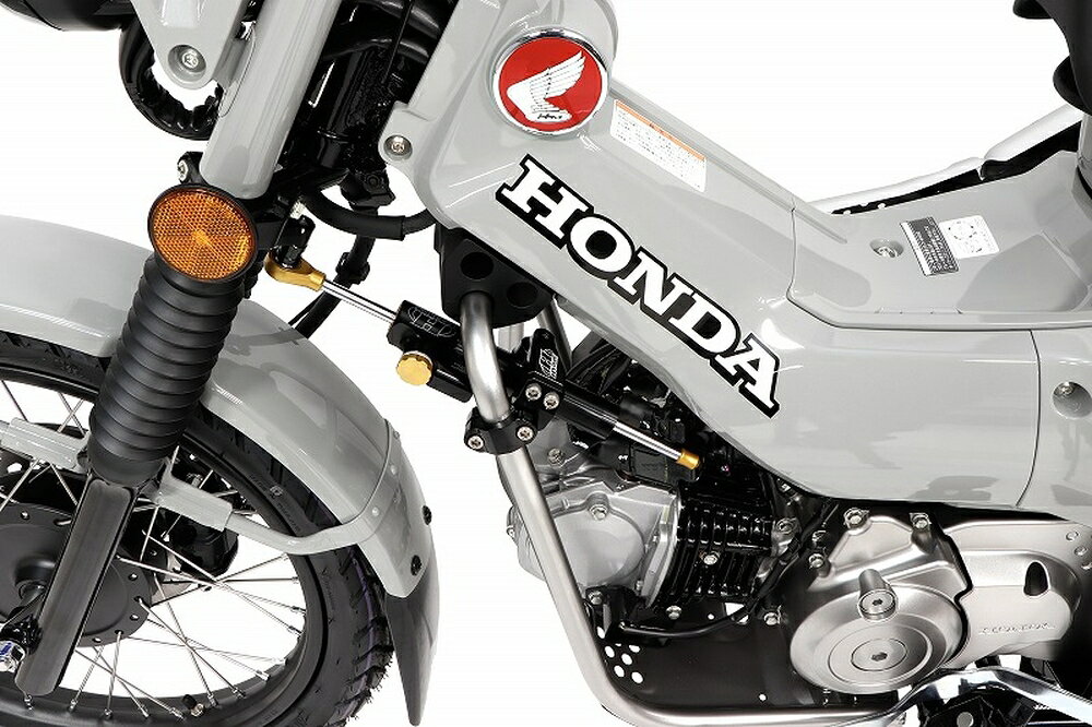 HYPERPRO CT125 ハンターカブ CNCステアリングダンパーステー 100mm/TYPE-3 ブラッ...