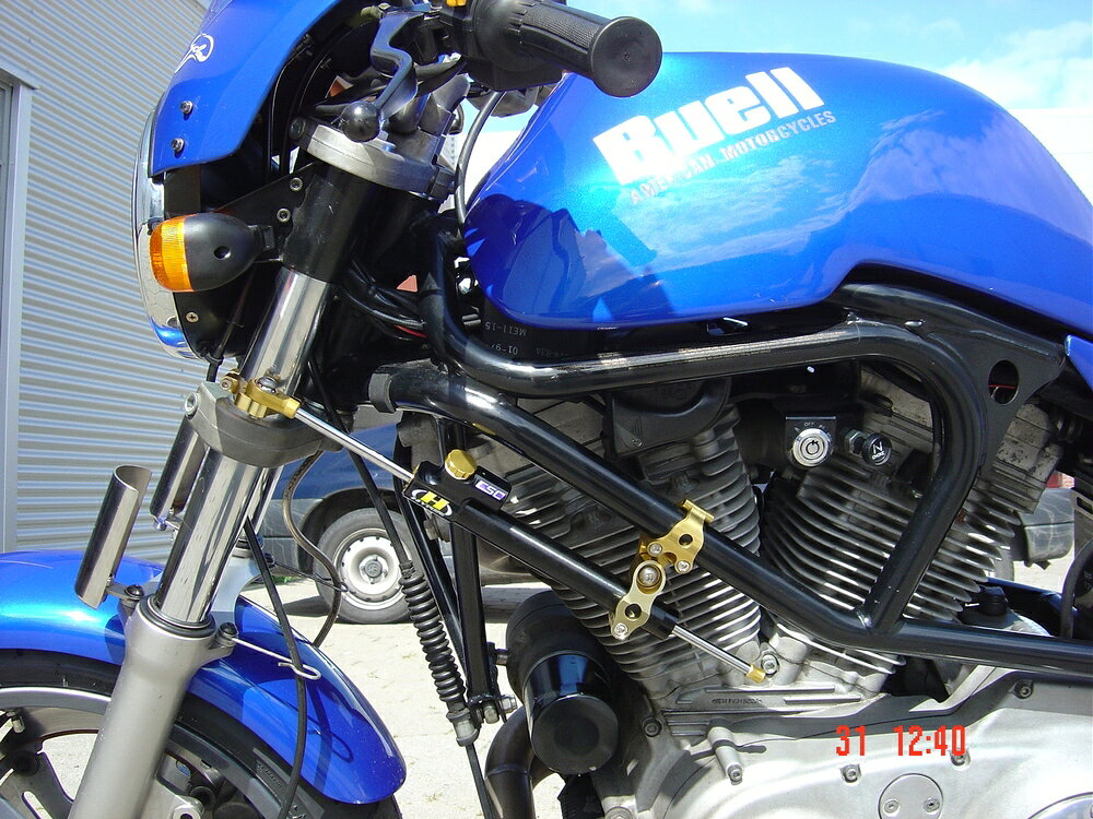 HYPERPRO M2 CNCステアリングダンパーステー 160mm/TYPE-1 ゴールド 22119006