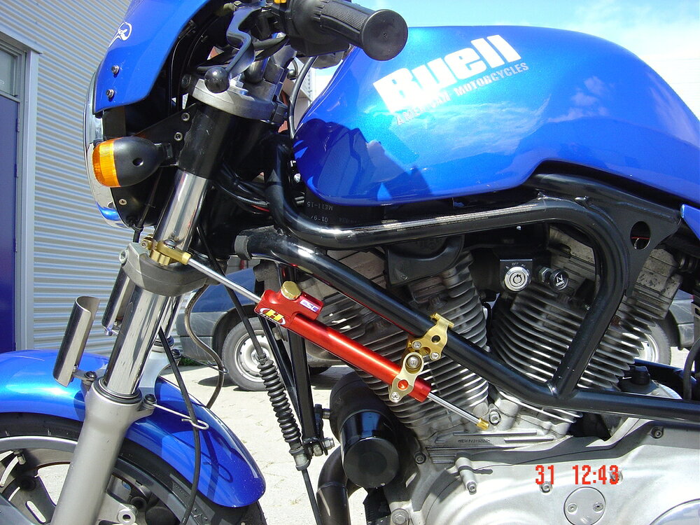 HYPERPRO M2 CNCステアリングダンパーステー 160mm/TYPE-1 ゴールド 22119006