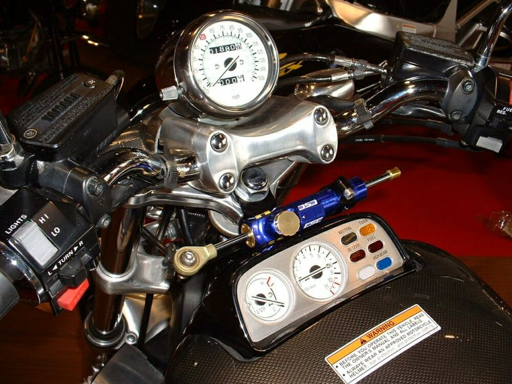 HYPERPRO V MAX1200 CNCステアリングダンパーステー 75mm ゴールド 22113013