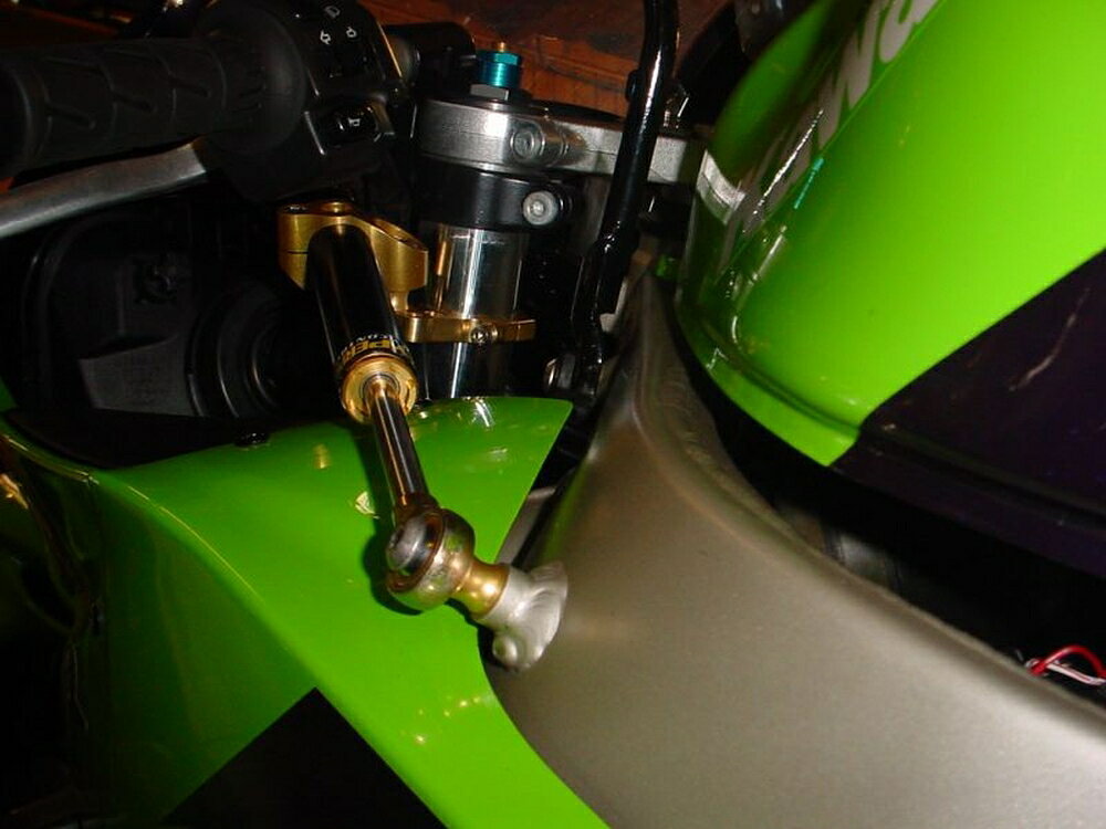 HYPERPRO ZX-9R ステアリングダンパーステー 140mm/TYPE-1 (左フレーム) 22117025