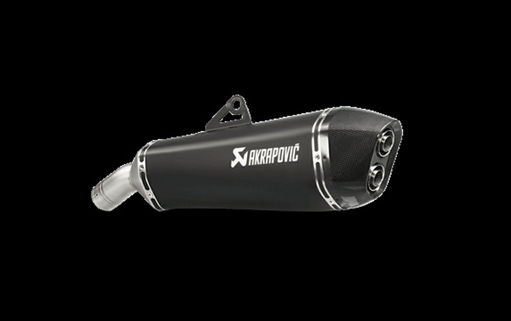 AKRAPOVIC BMW F800GT BMW F800R e4仕様 SLIP ON LINE チタン ブラック S-B8SO7-HZAABL
