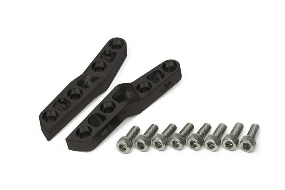 HYPERPRO HARLEY DAVIDSON DYNA FXD/SPORTSTER AH1フォーク用 アキシャルキャリパーサポート (40mmピッチ＆300mm) ブラック 1470087B