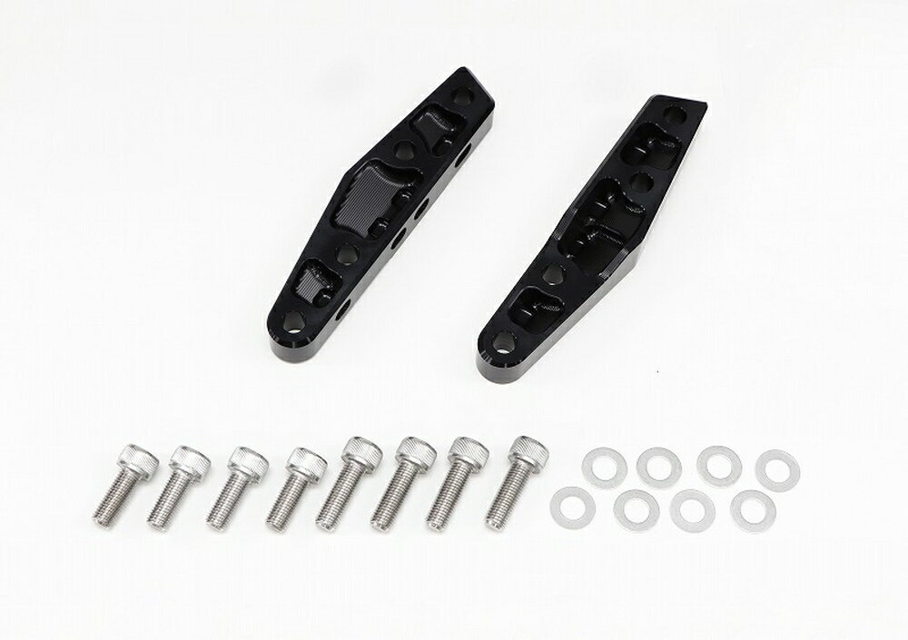 HYPERPRO CB1300SB CB1300SF ZRX1200 DAEG ZRX1200R/S AH1フォーク用 アキシャルキャリパーサポート (40mmピッチ＆320mm) ブラック 1470078B