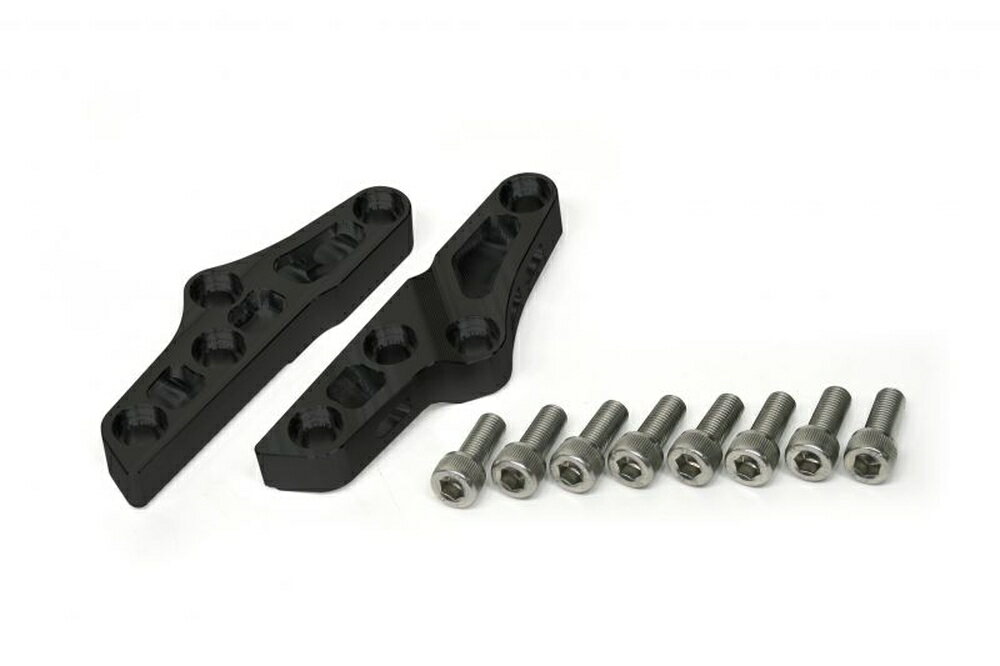 HYPERPRO HARLEY DAVIDSON DYNA FXD/SPORTSTER AH1フォーク用 アキシャルキャリパーサポート (brembo 65mm＆300mm) ブラック 1470088B