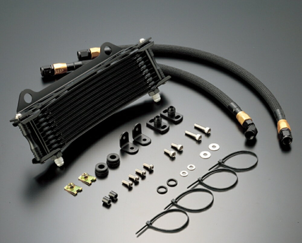 ACTIVE GSX1100S オイルクーラーキット ラウンド #8 9-10R ブラック仕様 AC14035910B