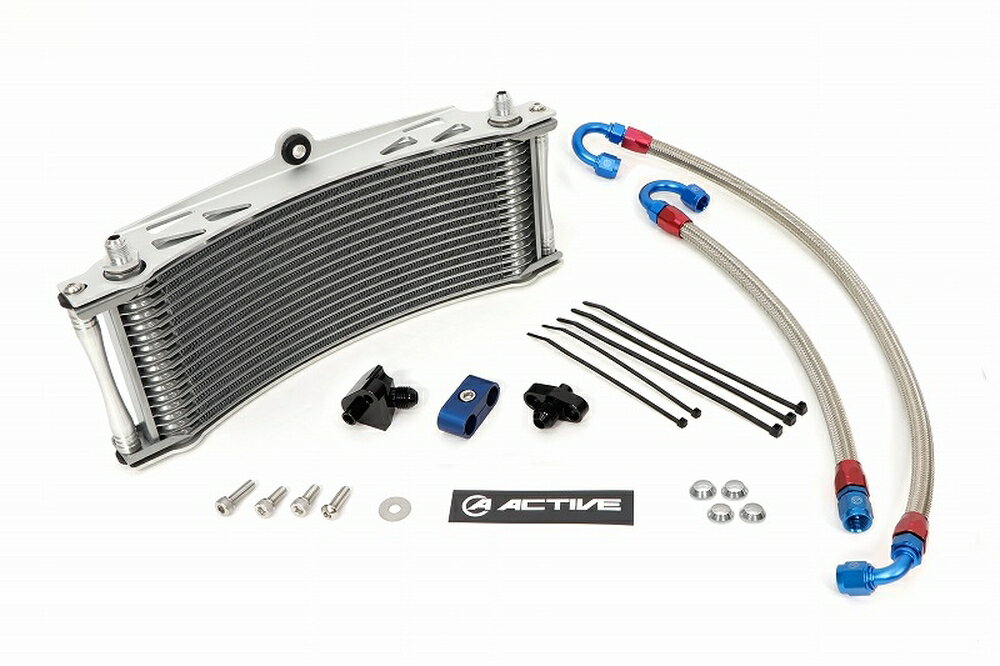 ACTIVE CBR400F オイルクーラーキット ラウンド #6 9-10R AC14031910
