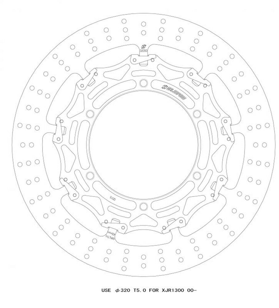GALE SPEED XJR1300 クロスロックディスクローター フロント 左 GSBDF0015L