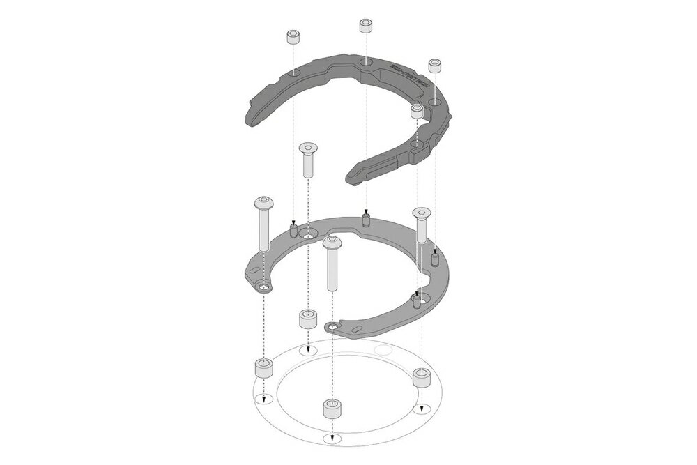 SW-MOTECH GSX8R/S1000GX/8S V-STROM 1050/XT V-STROM 1000/XT V-STROM 800/DE PROタンク...