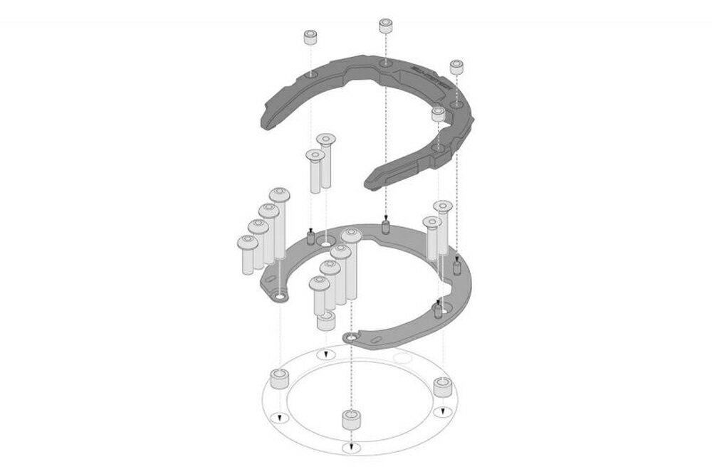 SW-MOTECH PROタンクリング KAWASAKI系 5穴 TRT0078714000/B