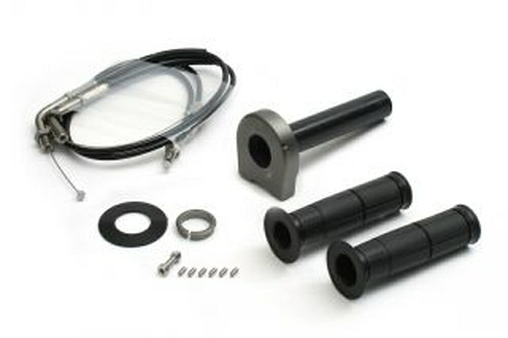 ACTIVE GROM スロットルキット TYPE-2 ガンメタ 巻取φ36 (ステン金具) 1074035SU