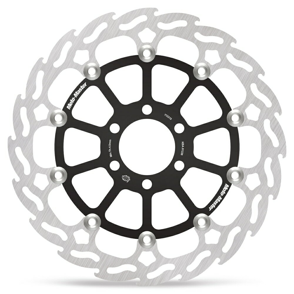 MOTO MASTER フロント フレイム ステンローター (ブラックインナー) φ300 MM112219SB