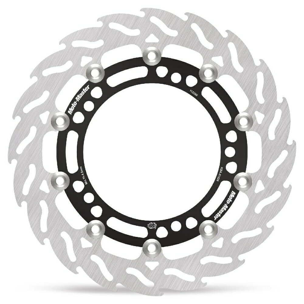 MOTO MASTER Z900RS/CAFE Ninja650/ABS Z650 ABS Z650RS フロント フレイム ステンローター (ブラックインナー) φ300/右 MM112280SB