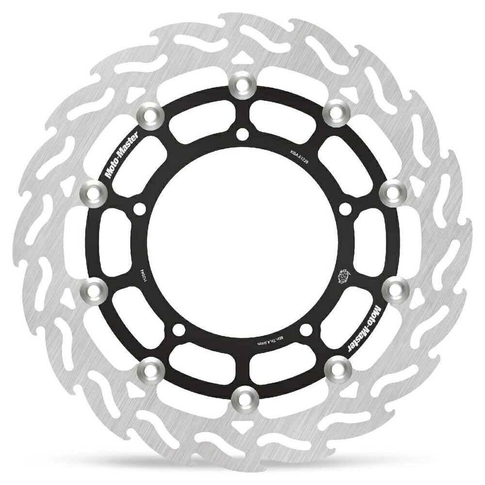 樂天商城 - MOTO MASTER V MAX1700/ABS FZ-1/FAZER YZF-R1 フロント フレイム ステンローター (ブラックインナー) φ320/右 MM112044SB