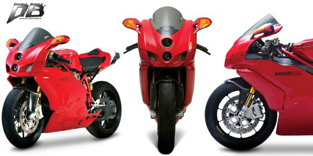 ZERO GRAVITY DUCATI 999/R/S DUCATI 749/DARK/R/S スクリーン ダブルバブル スモーク 16728R02