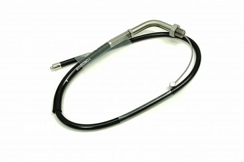 ACTIVE V MAX1200 専用スロットルワイヤー ステン金具/アウターブラック(引き戻し共通) 1060202