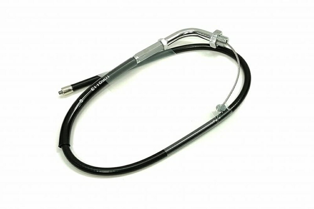 ACTIVE V MAX1200 専用スロットルワイヤー メッキ金具/アウターブラック(引き戻し共通) 1060113