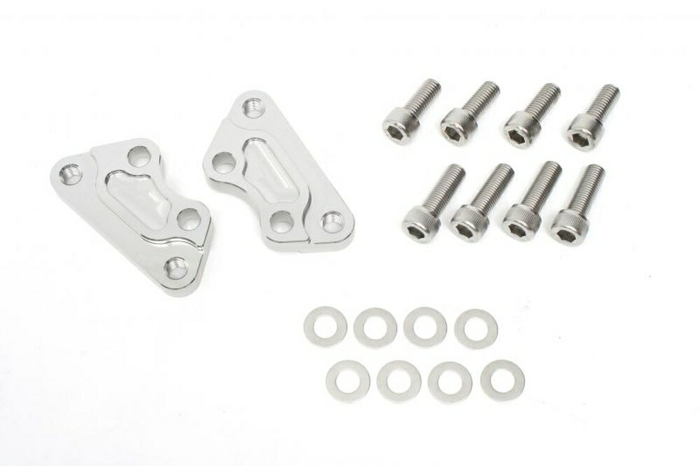 ACTIVE HARLEY DAVIDSON DYNA FXD/SPORTSTER XL1200/SPORTSTER XL883 フロントキャリパーサポート シルバー (brembo 40mmピッチ＆スタンダードローター径対応) 1470072S