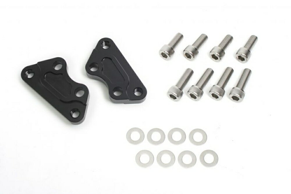 ACTIVE HARLEY DAVIDSON DYNA FXD/SPORTSTER XL1200/SPORTSTER XL883 フロントキャリパーサポート ブラック (brembo 40mmピッチ＆スタンダードローター径対応) 1470072B