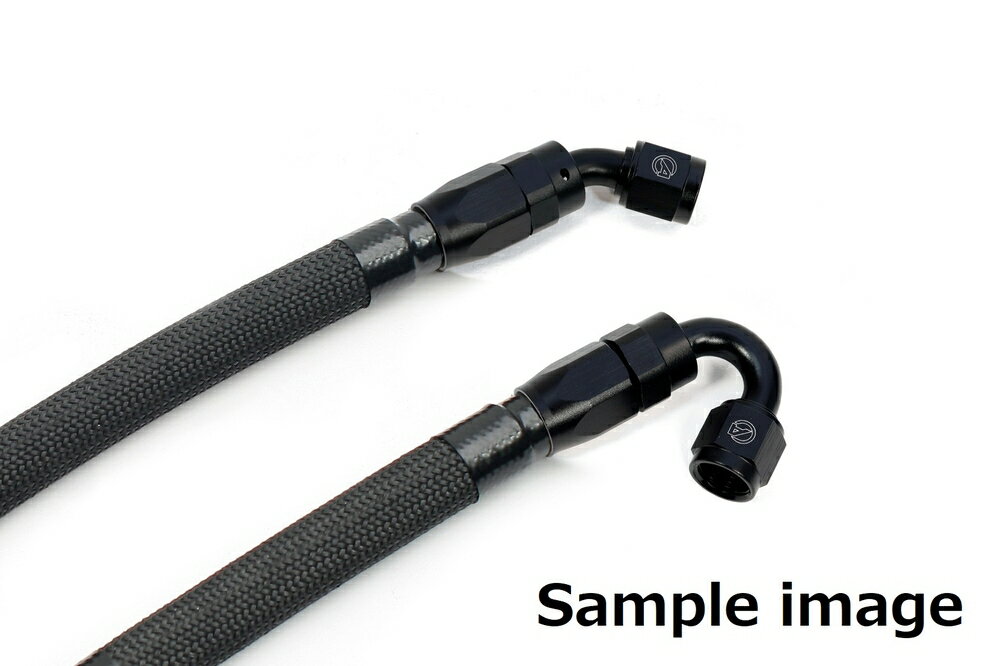 ACTIVE CBX400F ラウンドオイルクーラーホースセット #6 9-13R ブラック仕様 AC14051237B