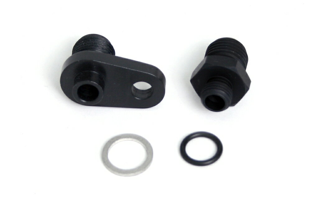 EARL'S CB400SS オイルクーラー取り出しセット #6 ブラック 14051116B