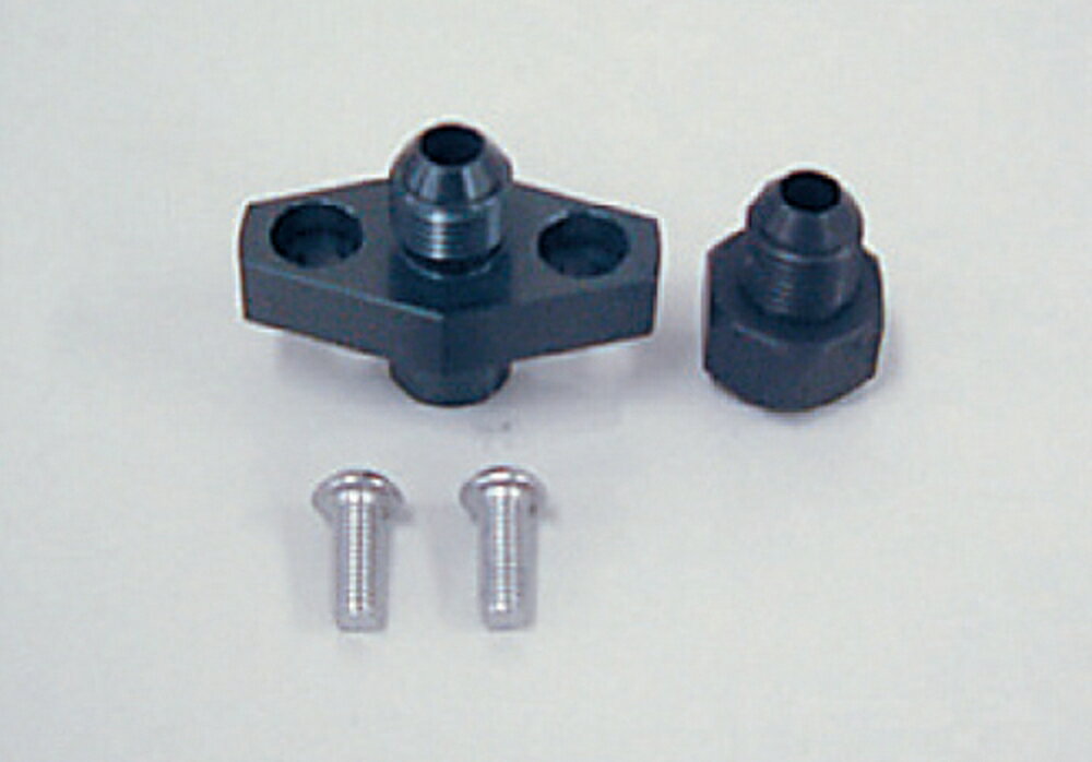 EARL'S SR500 SR400 オイルクーラー取り出しセット #6 ブラック 14053104B