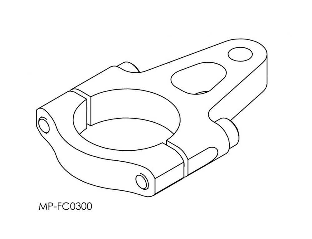 HYPERPRO フロントフォークブラケット 30mm ゴールド 22170030