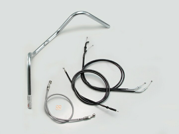 HURRICANE（ハリケーン） W400 200アップ1型 ハンドルSET クロームメッキ H706-010C