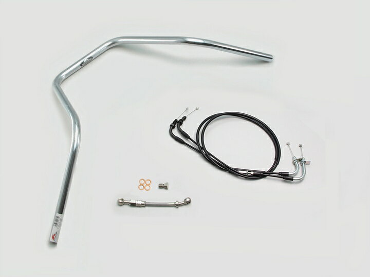 Other - HURRICANE（ハリケーン） ダックス125 300エイプハンガー2型 ハンドルSET クロームメッキ H044-083C
