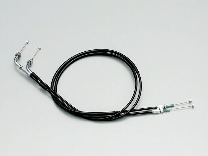 HURRICANE（ハリケーン） ロング スロットルケーブル W ブラック アウター長 1170 HB6277