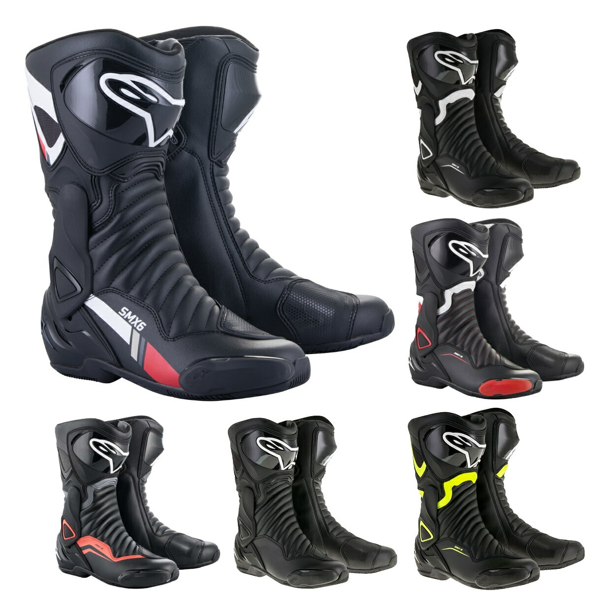 Alpinestars （アルパインスターズ） （オンロード） SUPERTECH-R v2 BOOT　123 BLACK WHITE RED　45