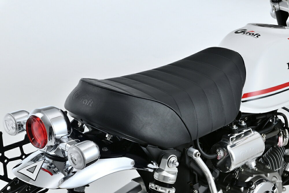 Gクラフト モンキー125 カスタムシート フラットタックロール(ロゴ有り) 31315