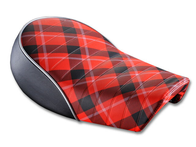 Gクラフト モンキー カスタムシート 段付きタックロール チェック柄 5L 33585