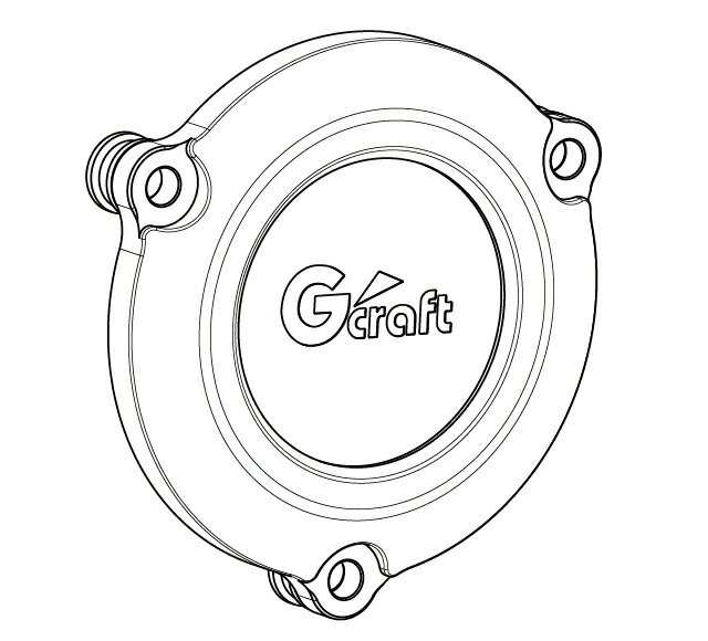 Gクラフト モンキー125 クラッチカバー シルバー 31255