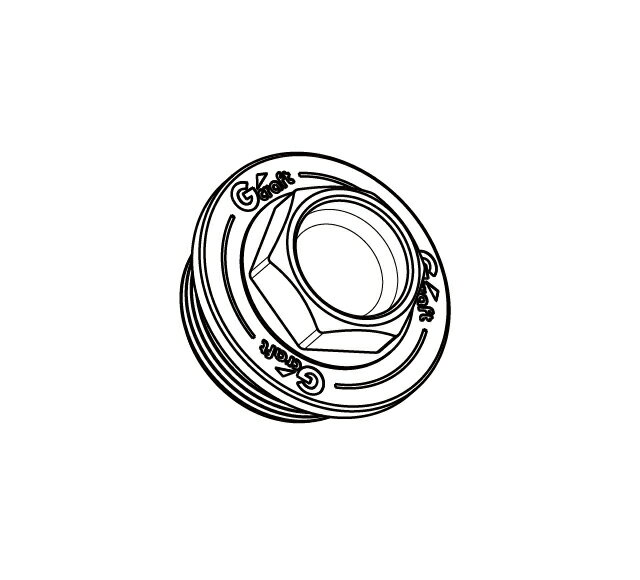 Gクラフト モンキー125 フィラーキャップ シルバー 31266