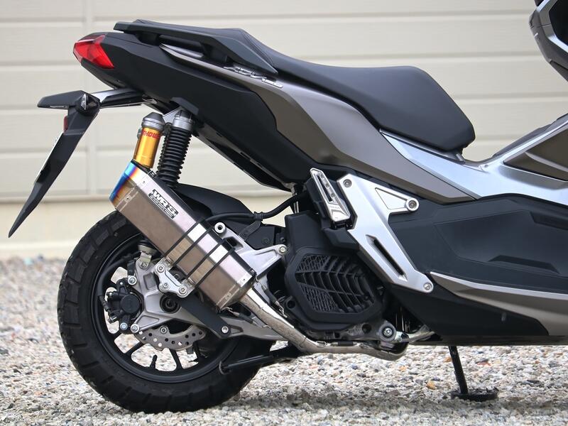 WR'S Honda ADV150 SS-OVALフルエキゾースト ソリッドチタンサイレンサー仕様 LK1160JM