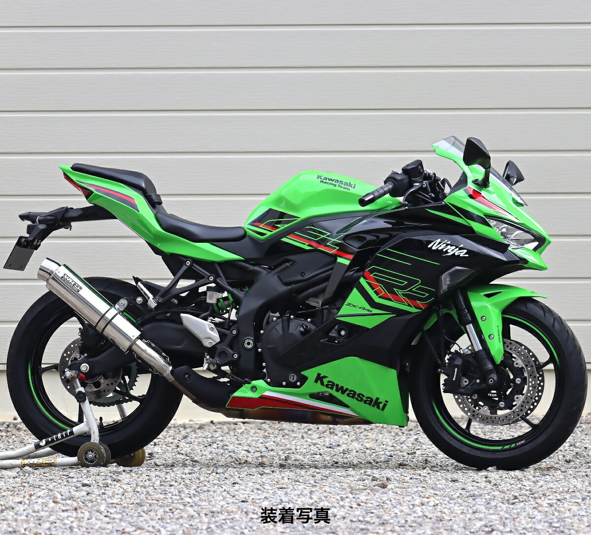 WR'S Kawasaki ZX-4R SE/ZX-4RR ラウンドタイプSLIP-ONマフラー（ステンレス） BF4440JM