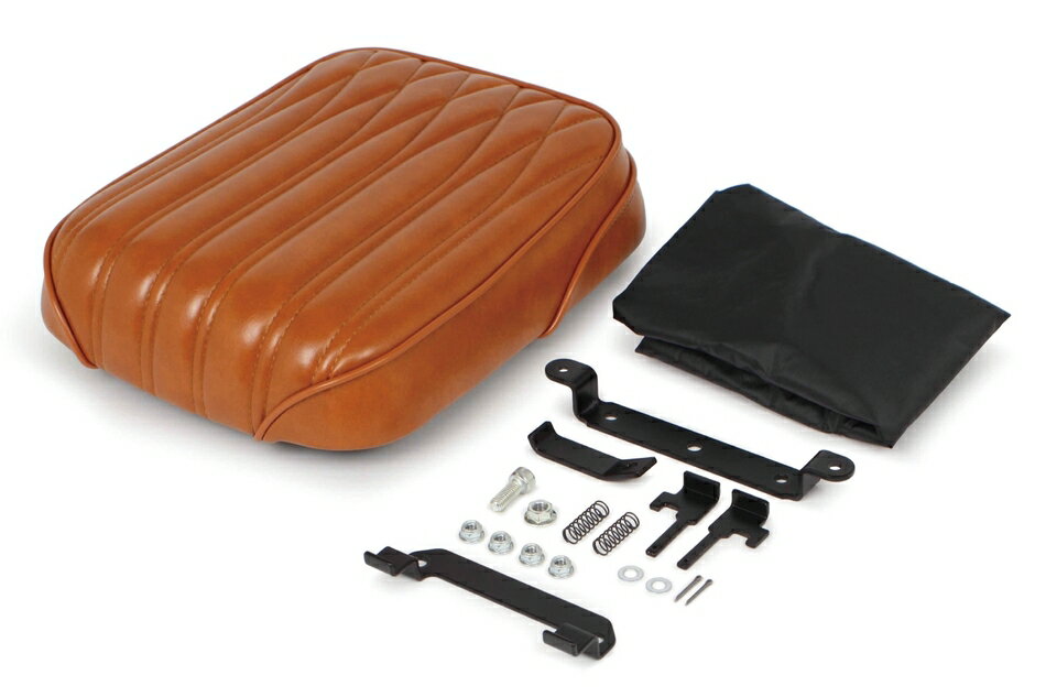 スペシャルパーツ武川 スーパーカブ70/90/110 クロスカブ50/110 クラシックピリオンシート(キャメル/簡単脱着式) 09-11-0394