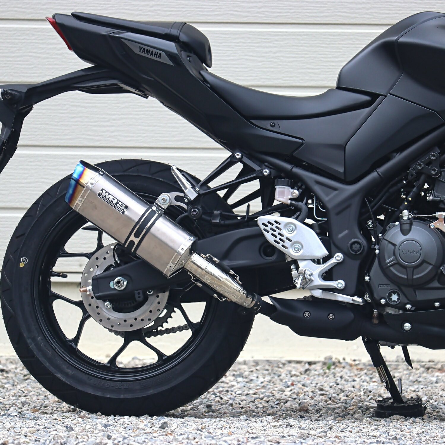 WR'S YZF-R25（’25-）/MT-25（’25-） SS-OVAL スリップオンマフラー（ソリッドチタン） SK2280JM