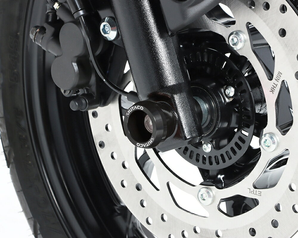 KITACO XSR125 BVF1 アクスルプロテクター ブラック 498-9001150