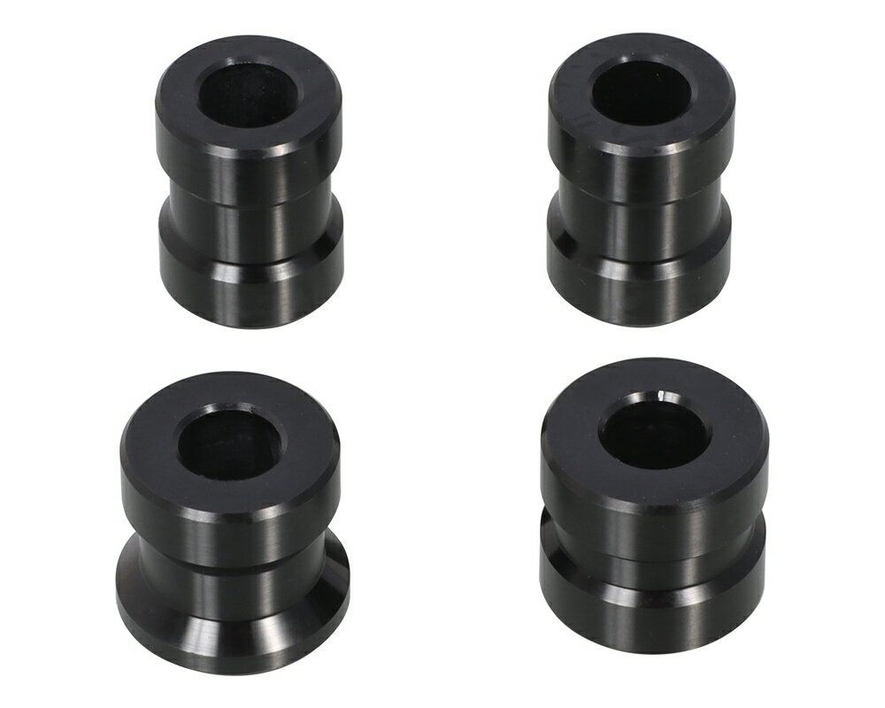 KITACO GROM アルミアクスルカラーSET ブラック・フロント用 093-1432250