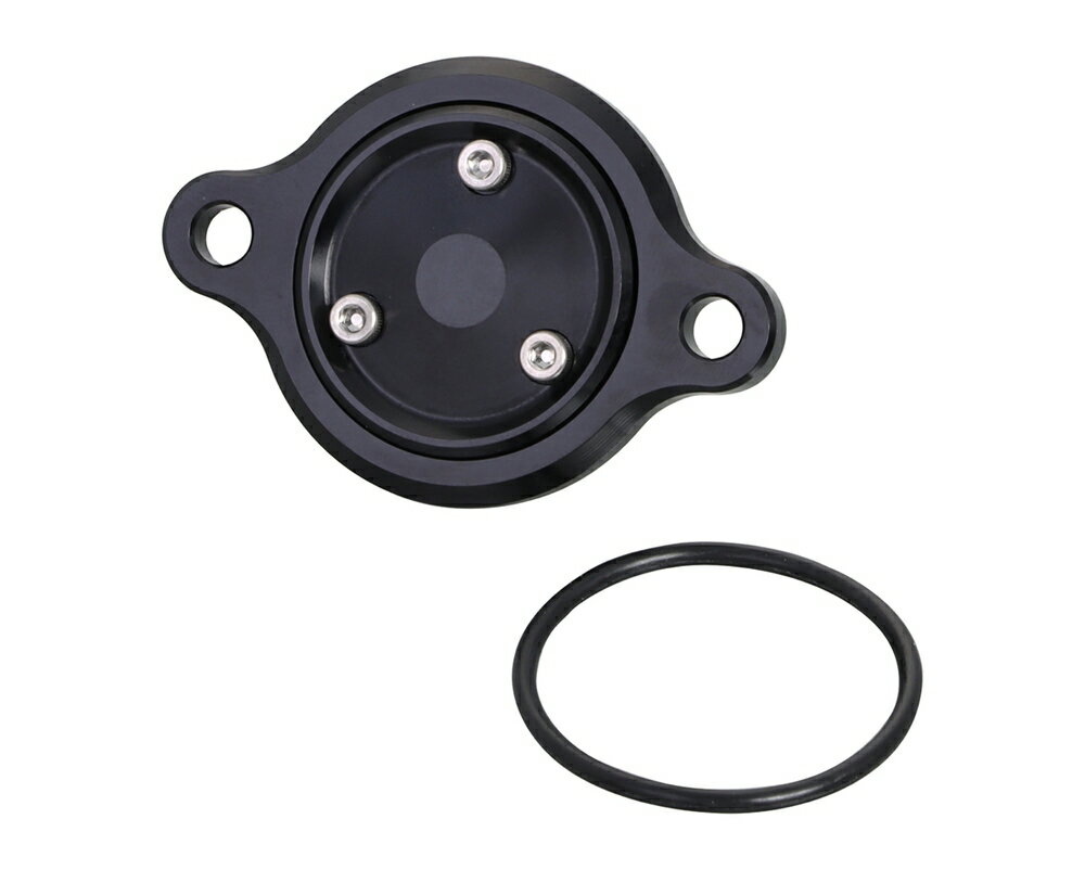 KITACO GROM スーパーカブ110等 マグオイルフィルターカバー ホンダタイプ1／ブラック 390-1003050
